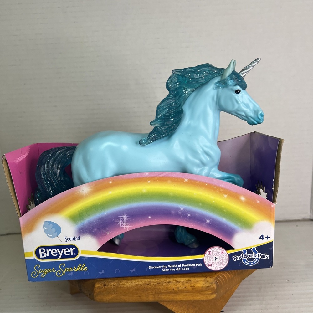 Breyer® Paddock‎ Pals Scented Unicorn Horse figure Sugar Sparkle Plastic Toy